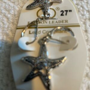 Silver Starfish Earrings